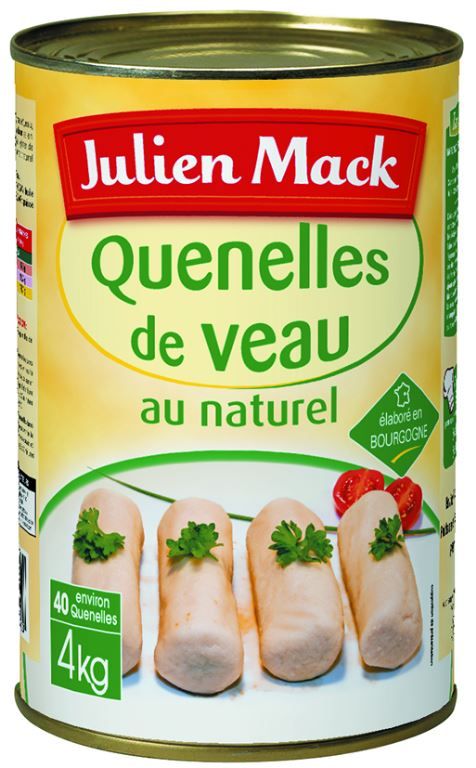 Quenelles de veau au naturel - MACK - Boite 5/1