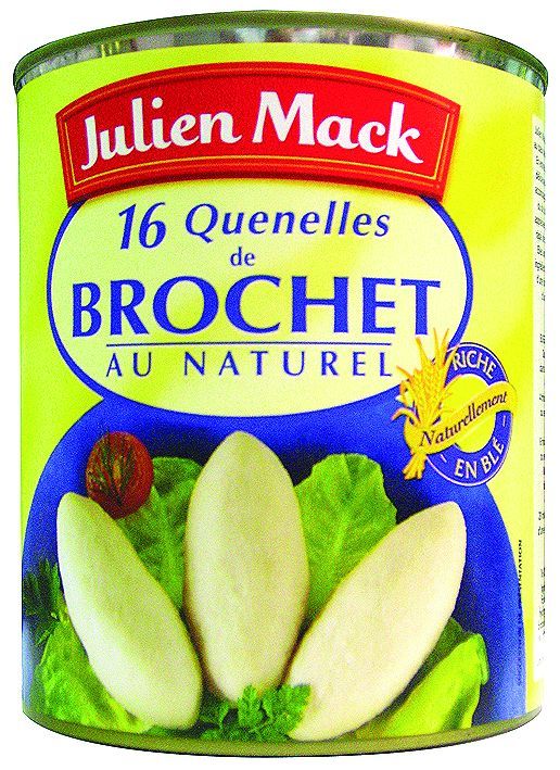 Quenelles de brochet au naturel - MACK - Boite 4/4