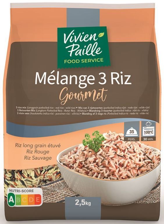 Mélange 3 riz Gourmet - VIVIEN PAILLE - Sac de 2,5 kg