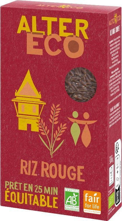 Riz rouge équitable Bio - ALTER ECO - Paquet de 500 g