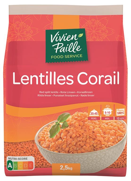 Lentilles corail - VIVIEN PAILLE - Sac de 2,5 kg