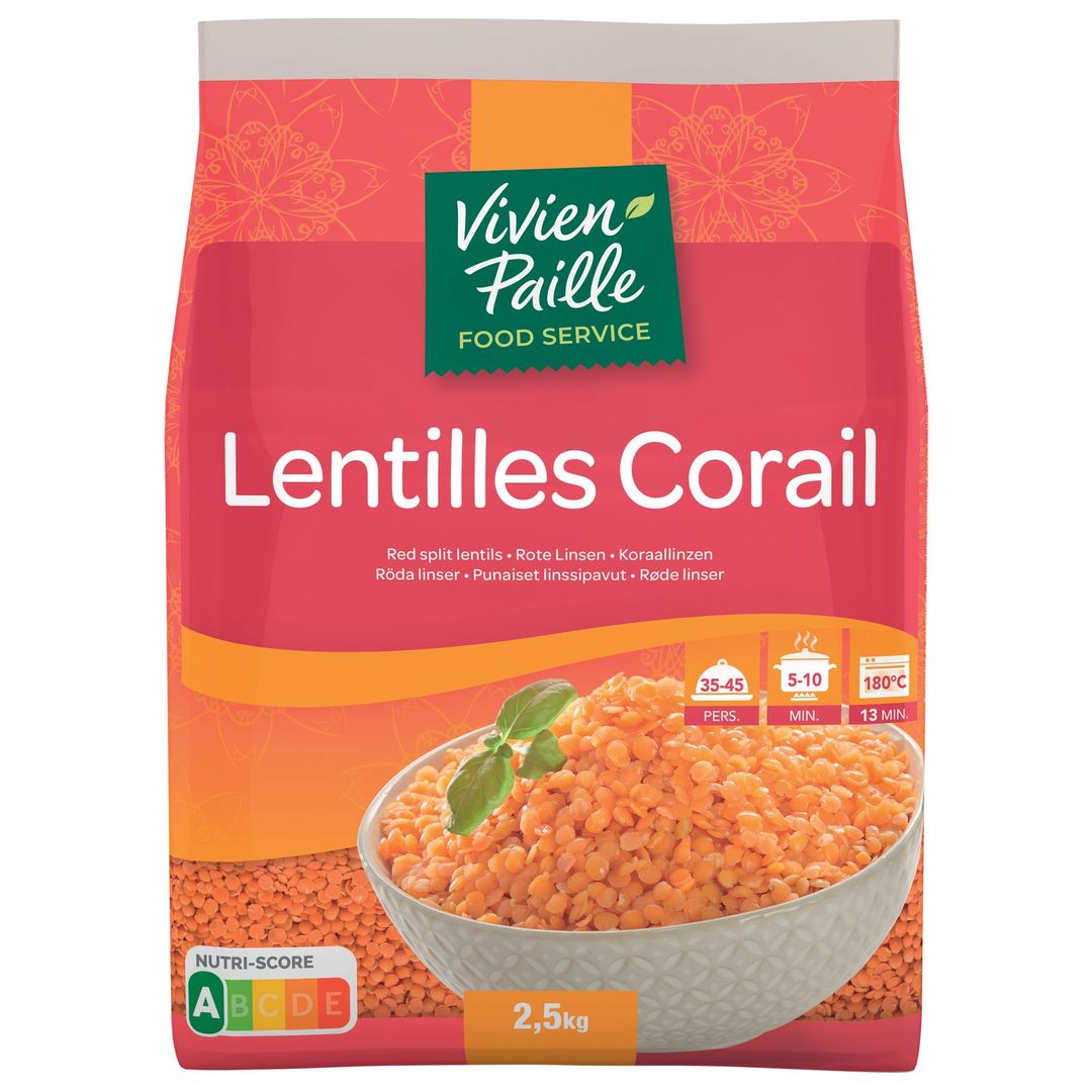 Lentilles corail - VIVIEN PAILLE - Sac de 2,5 kg