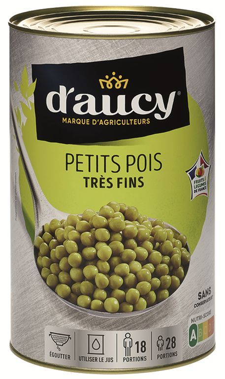 Petits pois très fins naturel CE2 - D'AUCY - Boite 5/1