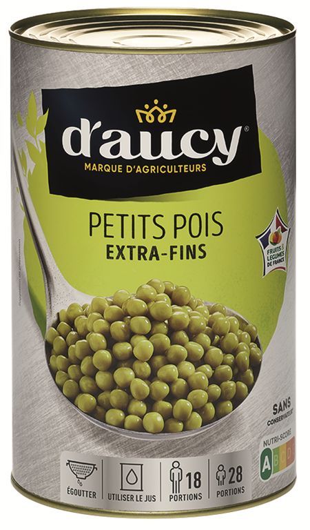 Petits pois extra fins CE2 - D'AUCY - Boite 5/1