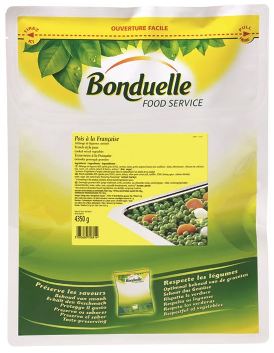 Petits pois à la française - BONDUELLE - Carton de 4 sachets