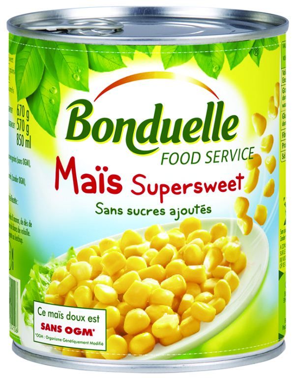 Maïs doux en grains Supersweet sans sucres ajoutés - BONDUELLE - Boite 4/4