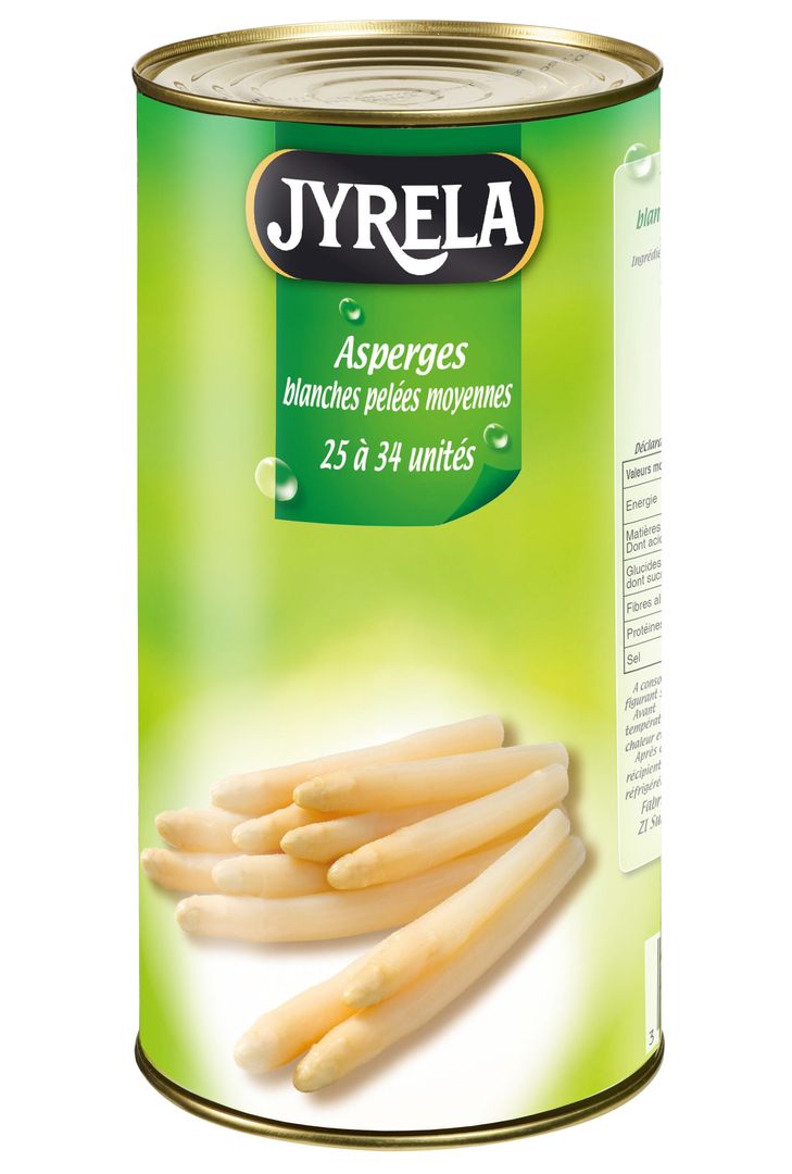 Asperges blanches pelées 25/34 - JYRELA - Boite 4/4