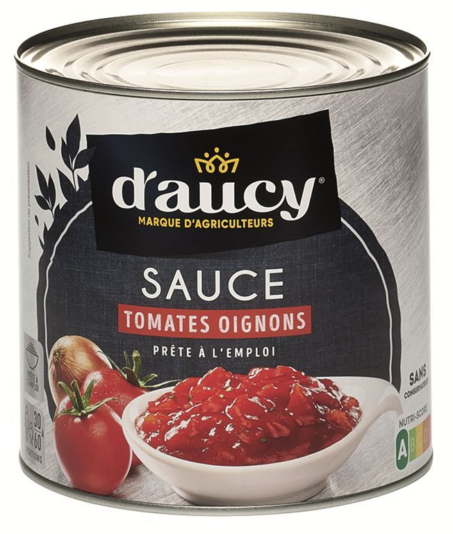 Sauce tomates oignons - D'AUCY - Boite 3/1