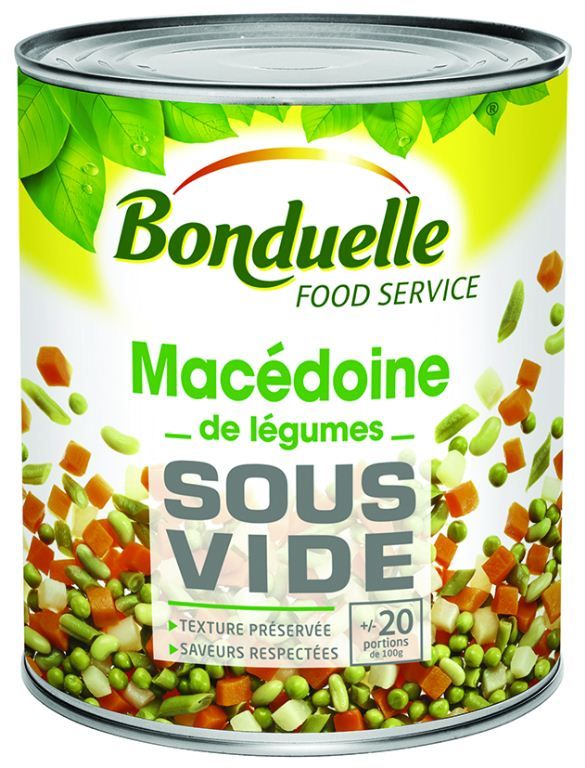 Macédoine de légumes sous vide - BONDUELLE - Boite 4/1