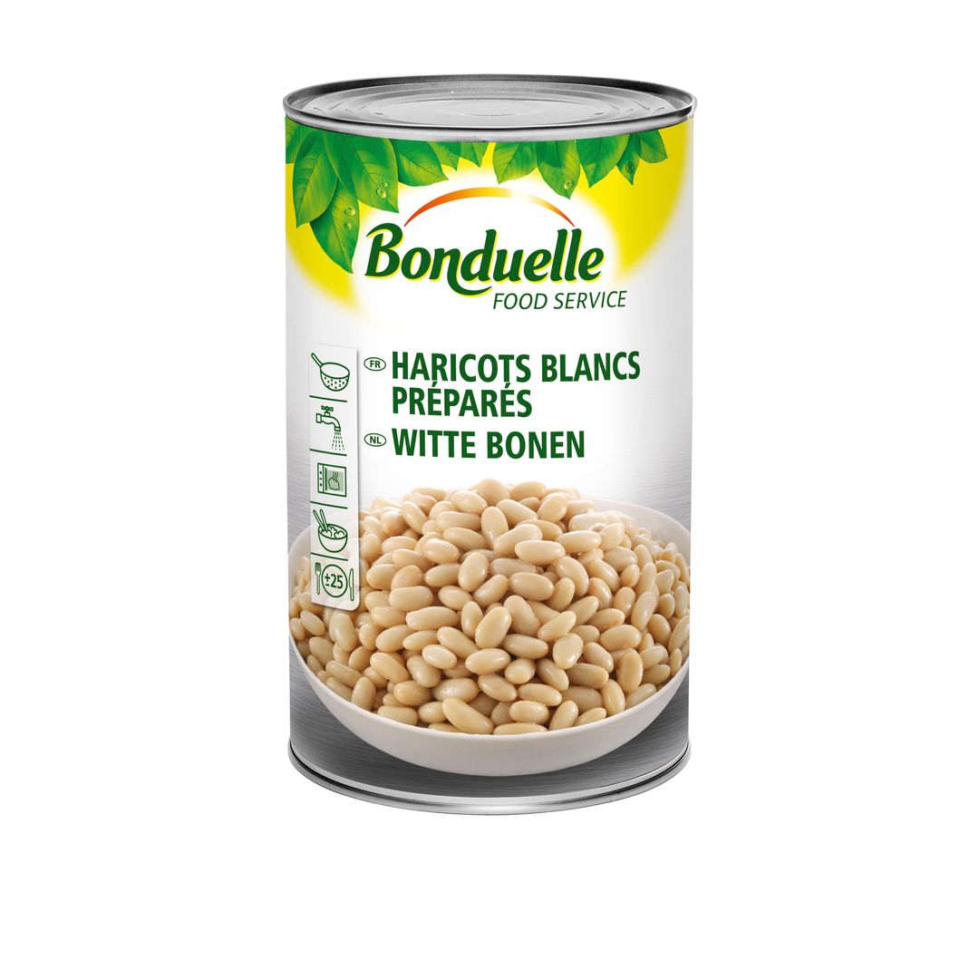 Haricots blancs - BONDUELLE - Boite 5/1