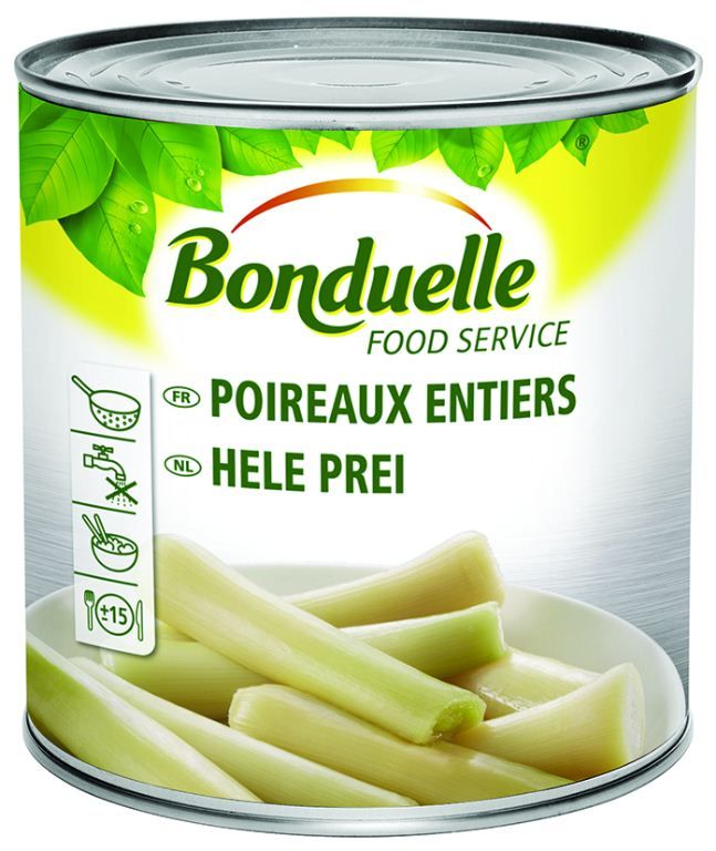 Poireaux entiers - BONDUELLE - Boite 3/1