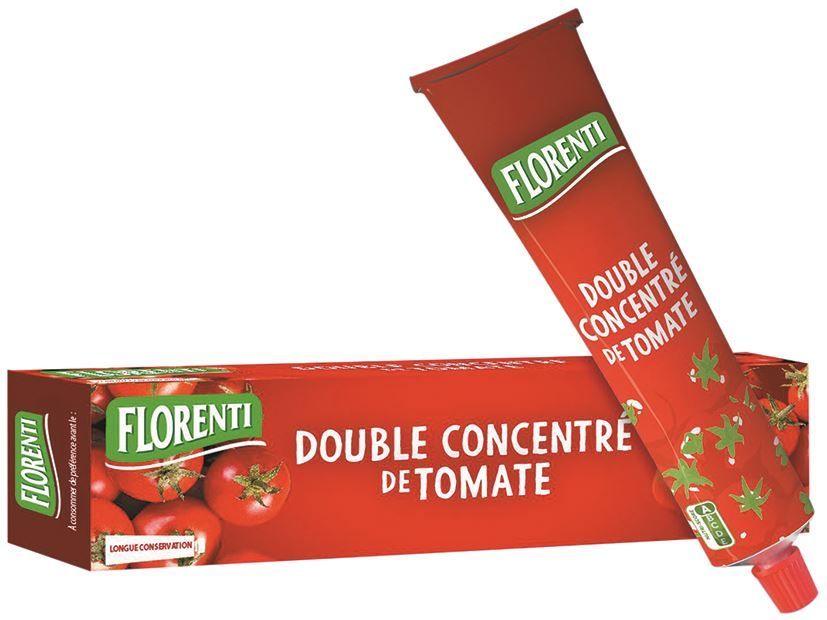 Tomates concentrées 28% - FLORENTI - Tube de 150 g