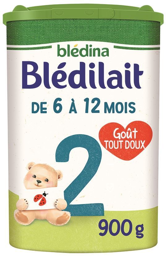 Lait 2ème âge en poudre - BLEDILAIT - Boite de 900 g