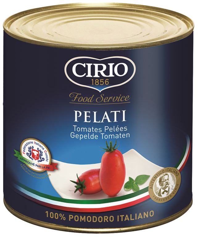 Tomates pelées entières au jus - CIRIO - Boite 3/1