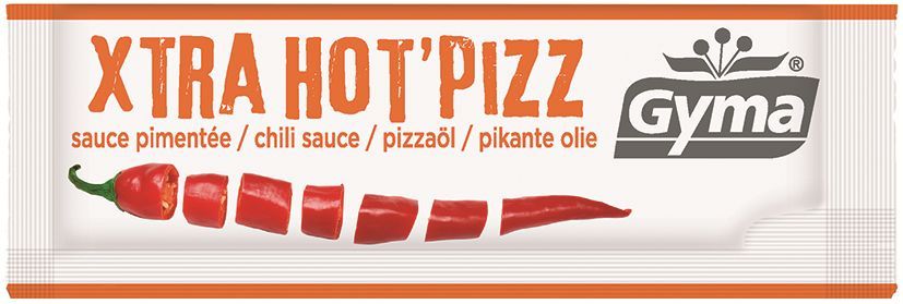 Huile pimentée spéciale pizza Hot'Pizz - GYMA - Carton de 1000 unités
