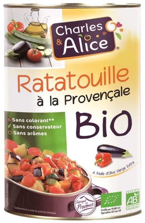 Ratatouille à la provençale Bio - CHARLES ET ALICE - Boite 5/1