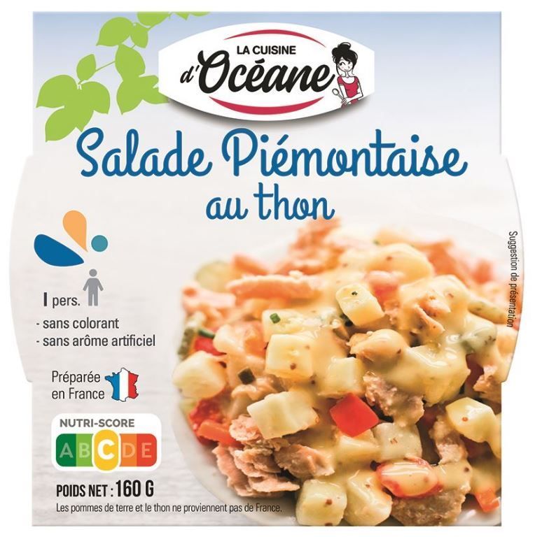 Salade piemontaise au thon - LA CUISINE D'OCEANE - Carton de 12 unités