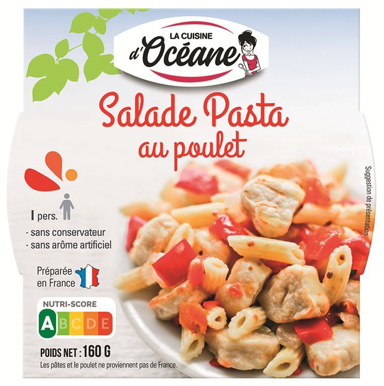 Salade pasta au poulet - LA CUISINE D'OCEANE - Carton de 12 unités