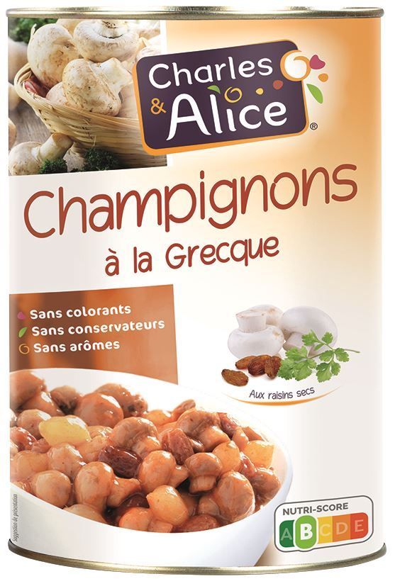 Champignons à la Grecque - CHARLES ET ALICE - Boite 5/1