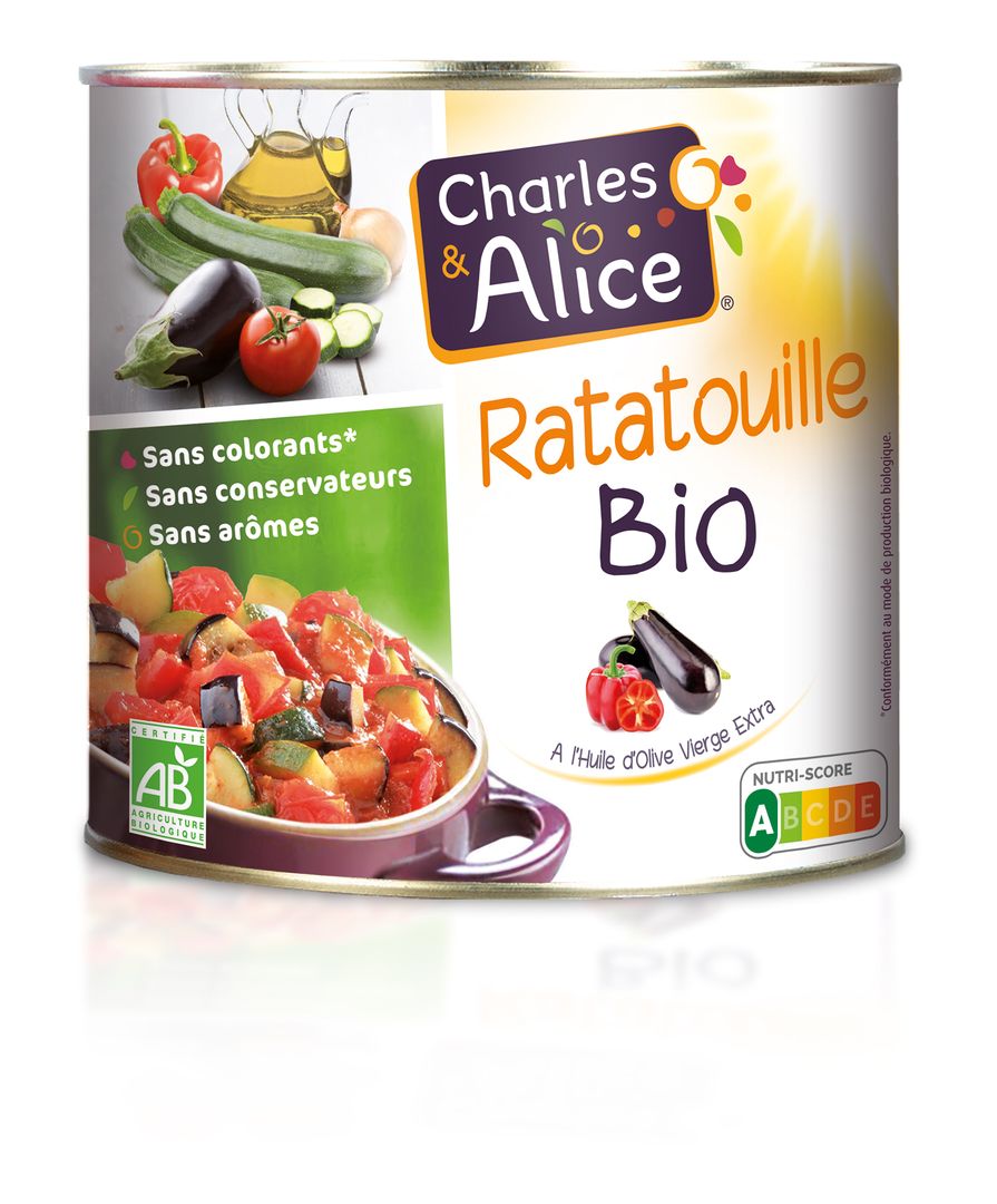 Ratatouille à l'huile d'olive Bio - CHARLES ET ALICE - Boite 2/5