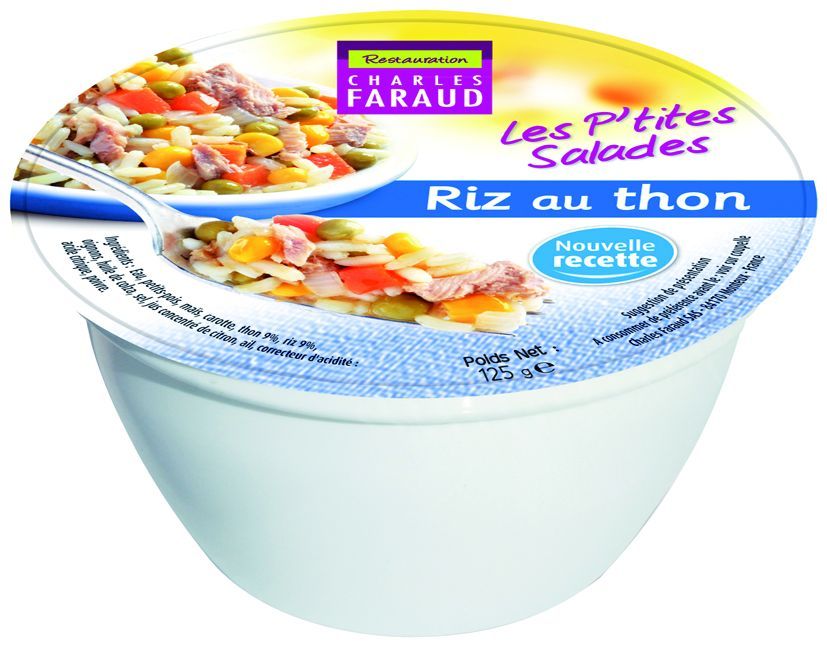 Salade riz au thon - CHARLES ET ALICE - Carton de 36 coupelles