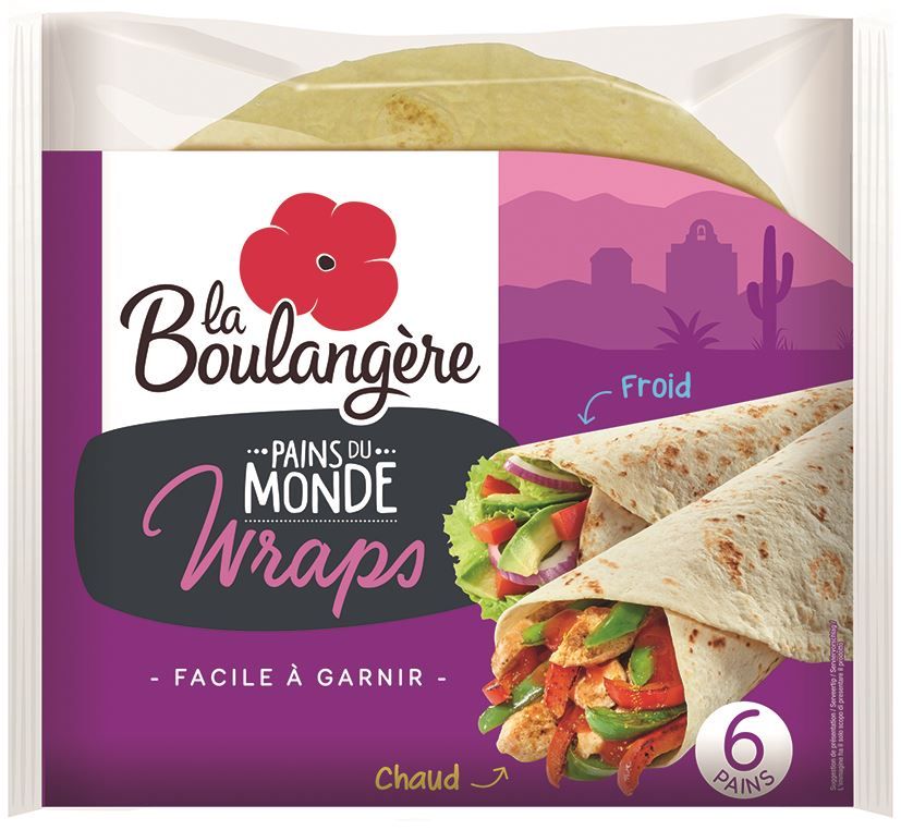 Wraps nature - LA BOULANGERE - Carton de 72 wraps