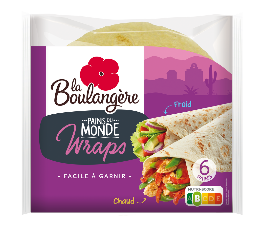 Wraps nature - LA BOULANGERE - Carton de 72 wraps