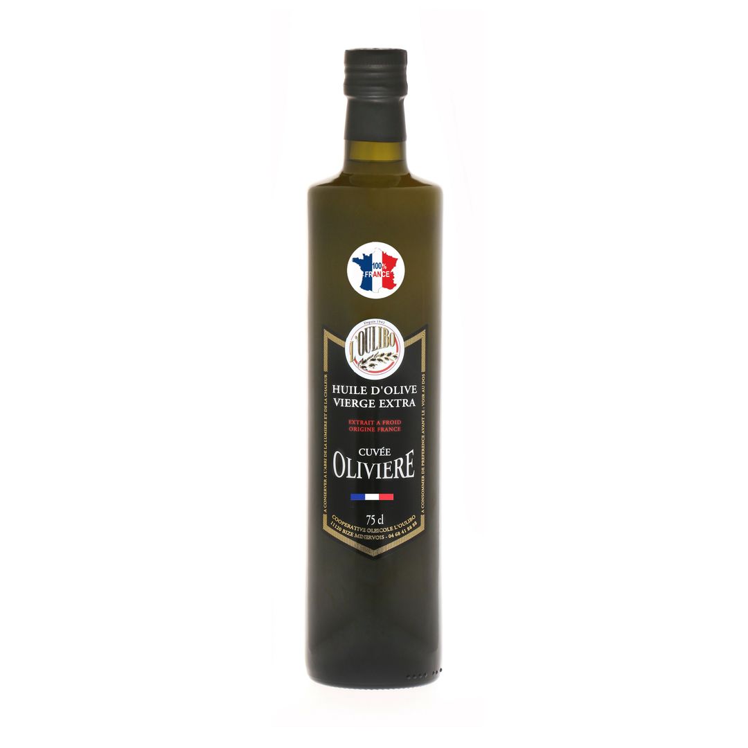 Huile d'olive cuvée Olivière - L OULIBO - Bouteille de 75 cl