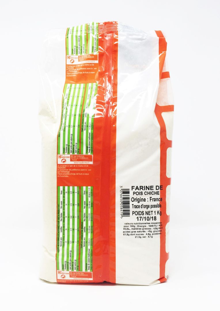 Farine de pois chiches - LEGUMOR - Paquet de 1 kg