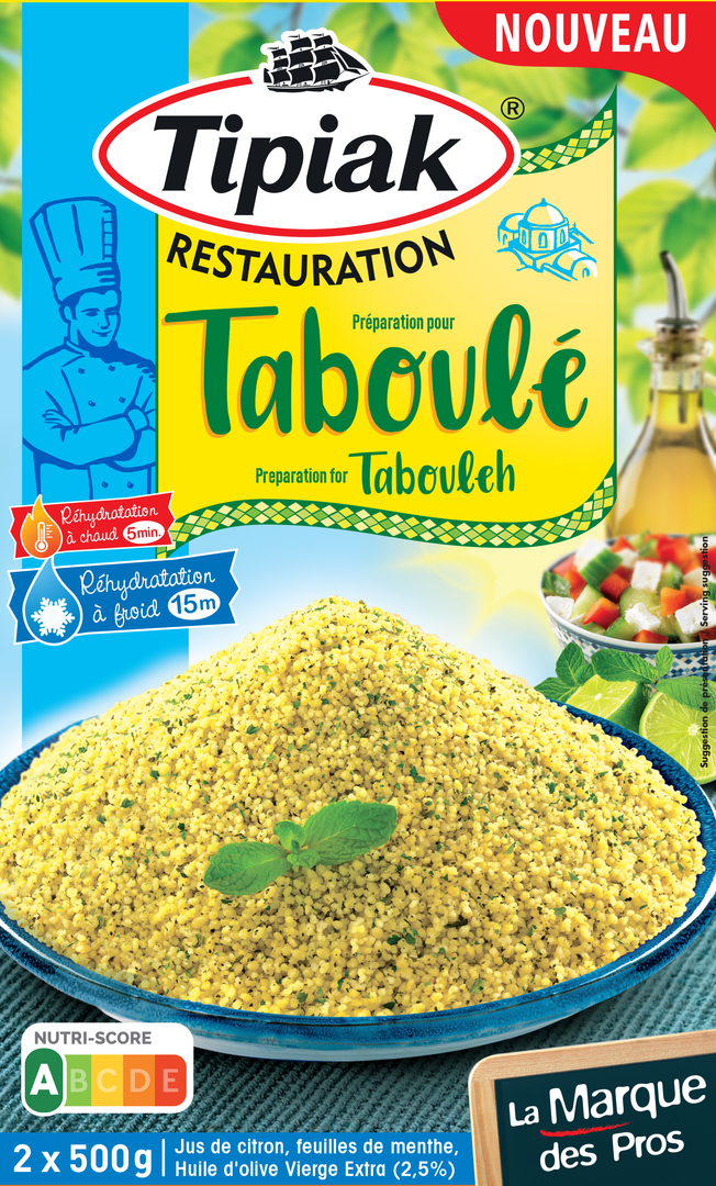 Préparation pour taboulé menthe-citron - TIPIAK® RESTAURATION - Boite de 1 kg