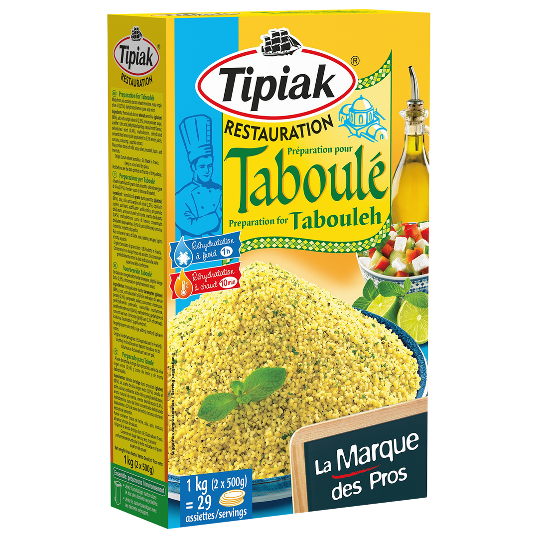 Préparation pour taboulé menthe-citron - TIPIAK® RESTAURATION - Boite de 1 kg