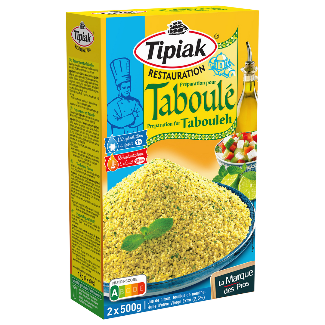 Préparation pour taboulé menthe-citron - TIPIAK® RESTAURATION - Boite de 1 kg