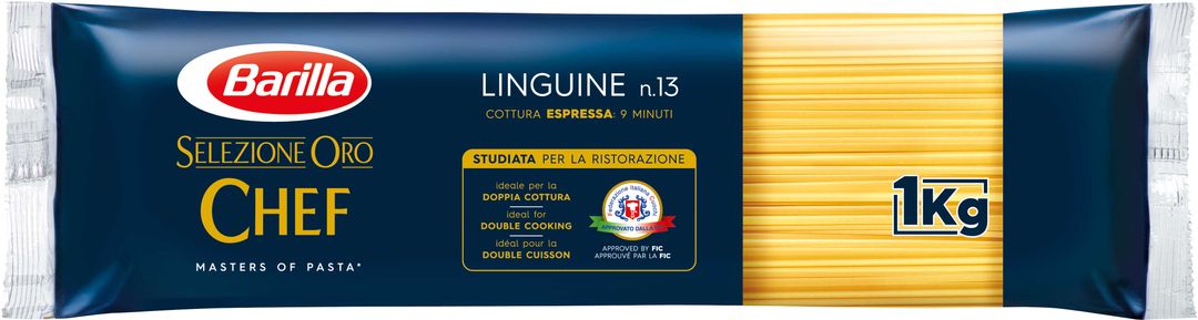 Linguine Oro Chef - BARILLA - Carton de 12 sachets