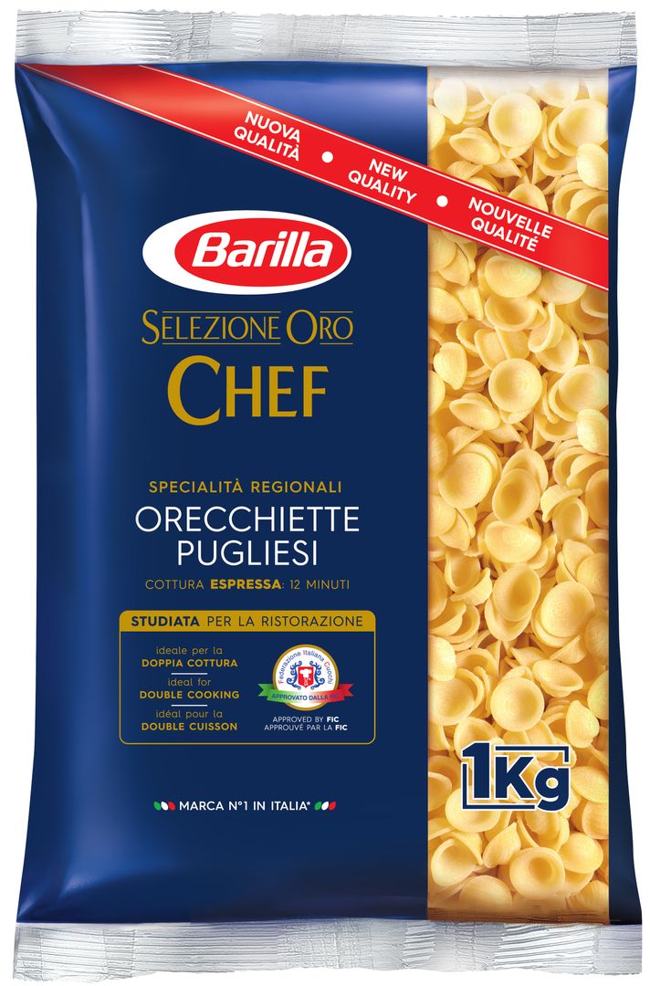 Orecchiette Oro Chef - BARILLA - Carton de 9 sachets