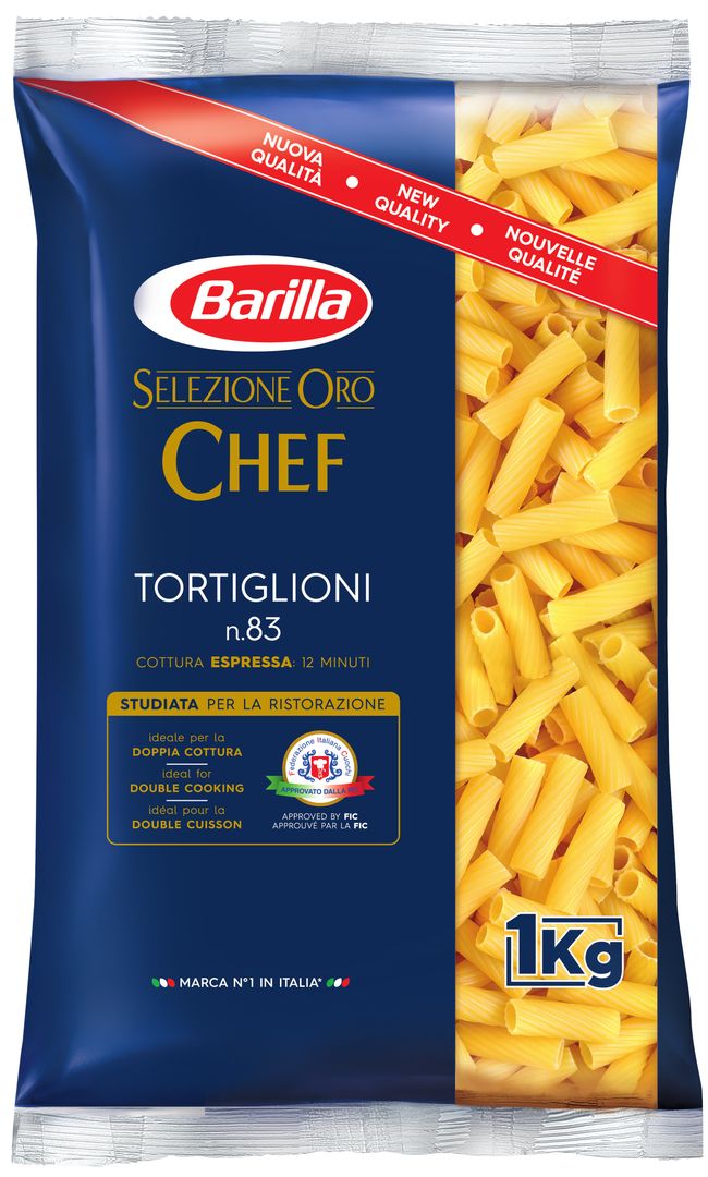 Tortiglioni Oro Chef - BARILLA - Carton de 10 sachets