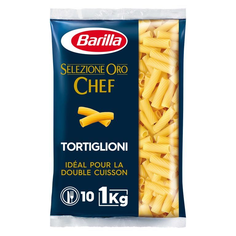 Tortiglioni Oro Chef - BARILLA - Carton de 10 sachets