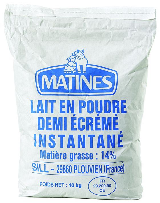 Lait 1/2 écrémé en poudre 14% mg - SILL MATINES - Sac de 10 kg