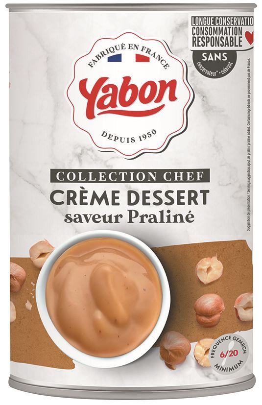 Crème dessert saveur praliné - YABON - Boite 5/1