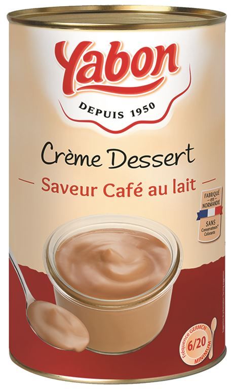 Crème dessert saveur café au lait - YABON - Boite 5/1