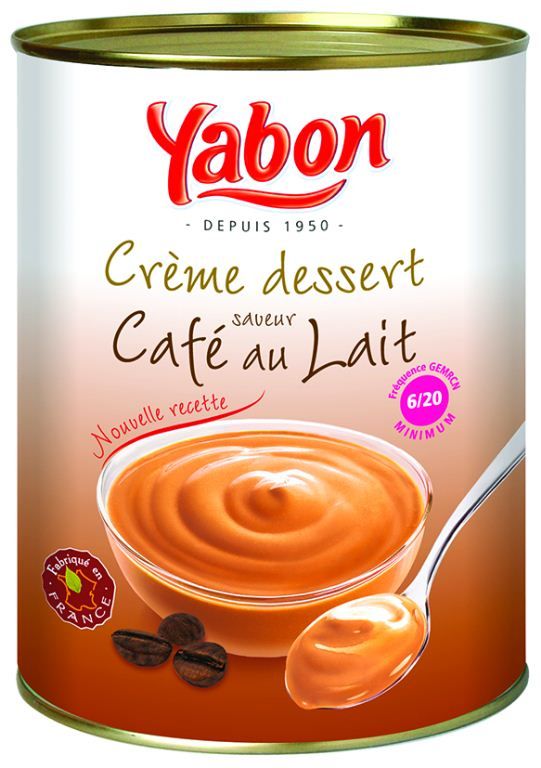 Crème dessert saveur café lait - YABON - Boite 3/1