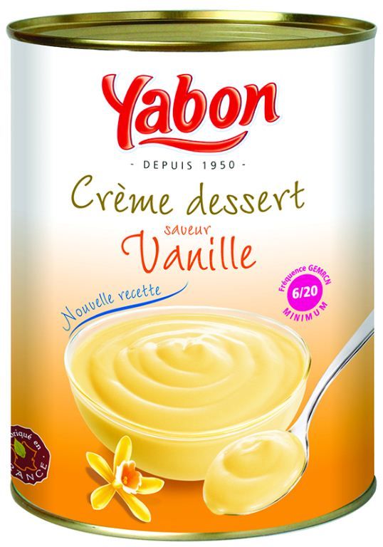 Crème dessert saveur vanille - YABON - Boite 3/1