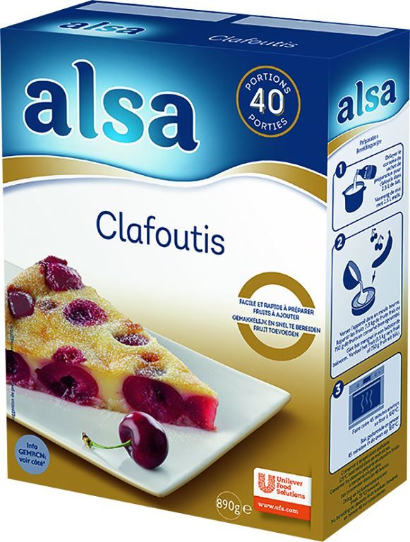 Préparation pour clafoutis - ALSA - Boite de 890 g