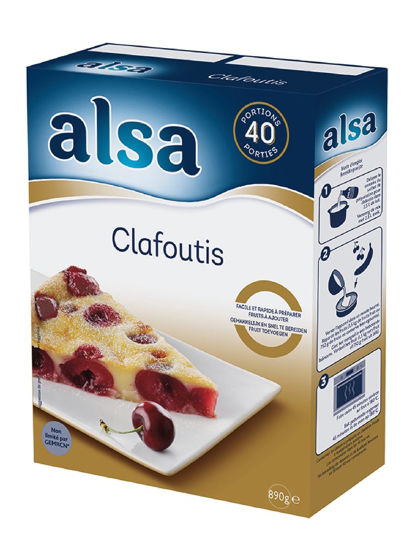 Préparation pour clafoutis - ALSA - Boite de 890 g