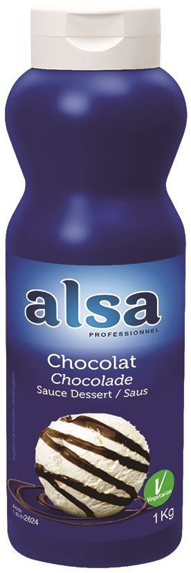 Sauce dessert saveur chocolat - ALSA - Flacon de 1 kg