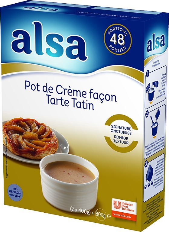 Pot de crème façon tarte tatin - ALSA - Boite de 800 g