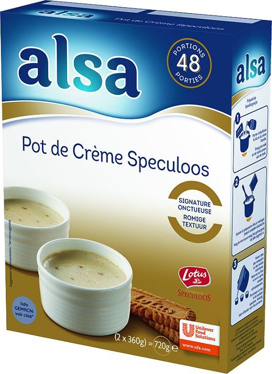 Pot de crème saveur spéculoos - ALSA - Boite de 720 g