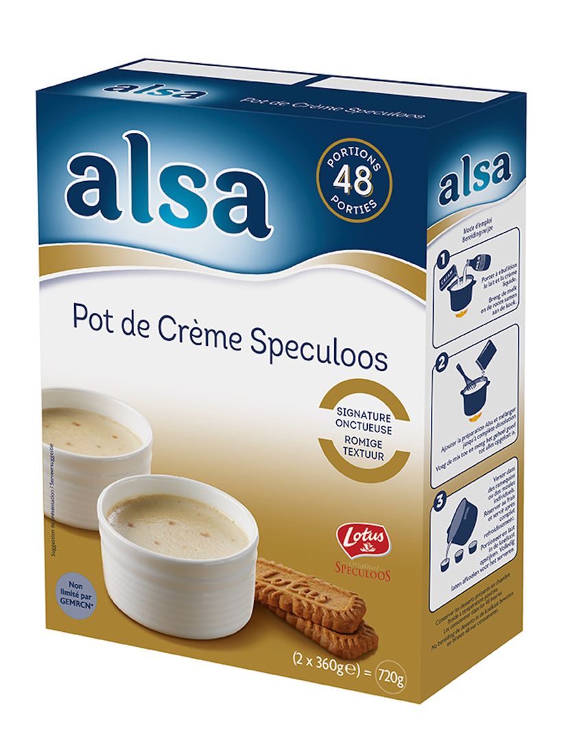 Pot de crème saveur spéculoos - ALSA - Boite de 720 g