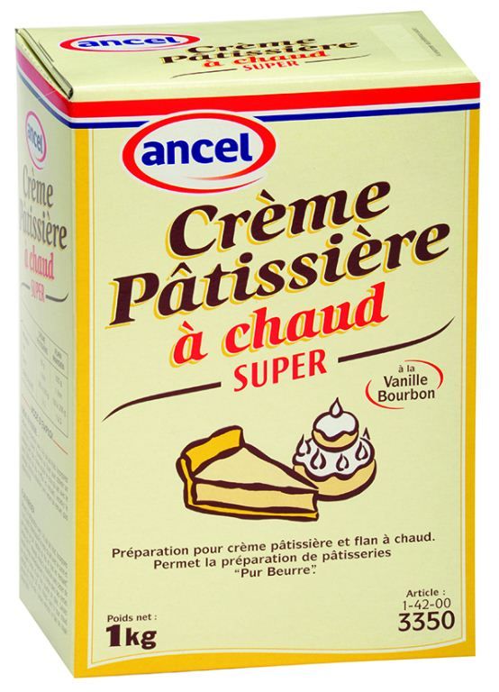 Préparation pour crème pâtissière et flan à chaud - ANCEL - Boite de 1 kg