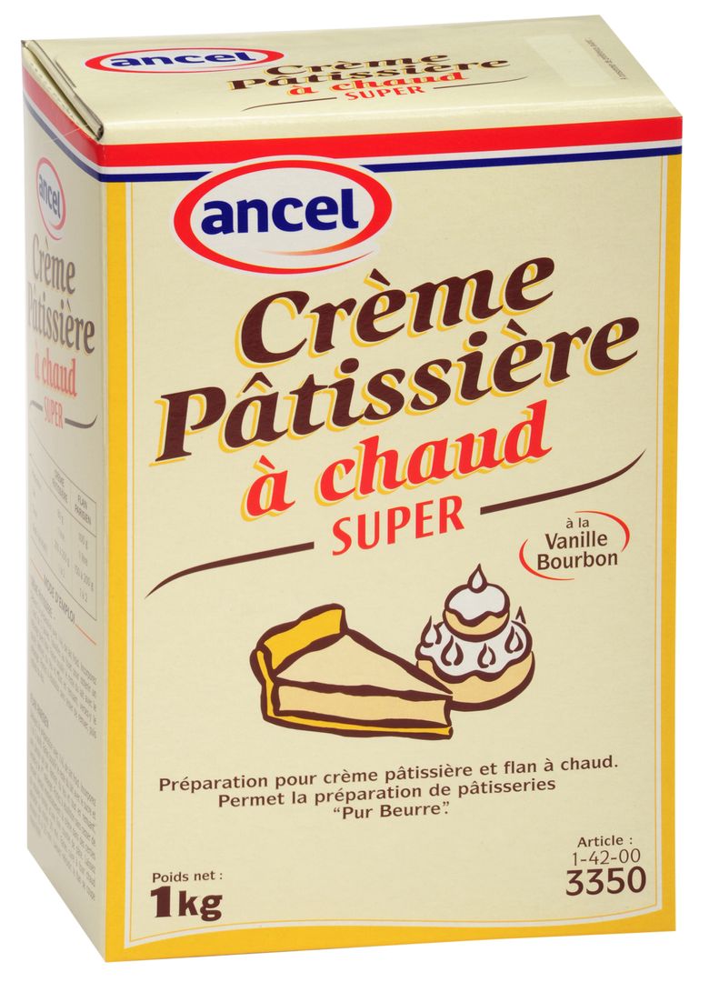 Préparation pour crème pâtissière et flan à chaud - ANCEL - Boite de 1 kg