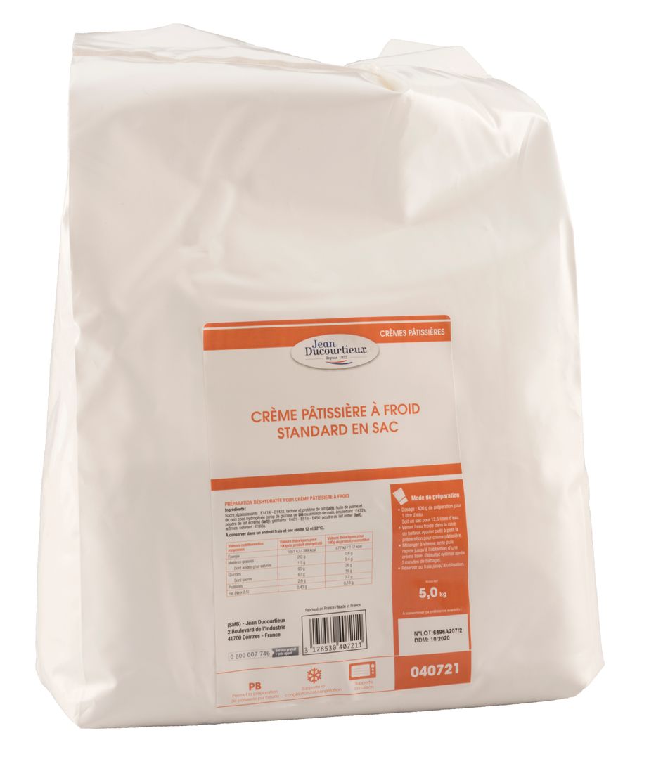 Préparation pour crème pâtissière à froid - J DUCOURTIEUX - Sac de 5 kg